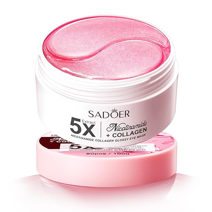 NORNI LEORD Under Eye Patches for Dark Circles - 80 PCS Eye Mask with Niacinamide, Collagen & Natural Extracts to Reduce Bags, Wrinkles, Fine Lines & Puffiness for Firmer, Elastic, Glowing Skin.