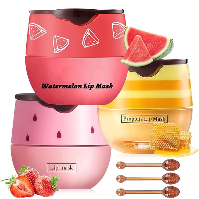 3 PCS Bee Lip Balm Honey Wrinkle