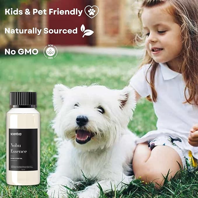 Scentia Diffuser Oil Inspired by The Nobu Hotel - 120 mL 4.06 fl oz - Essential Oil Blend Jasmine, Lilly, Sandalwood for Aromatherapy Diffusers - Nobu Essence - Made in USA