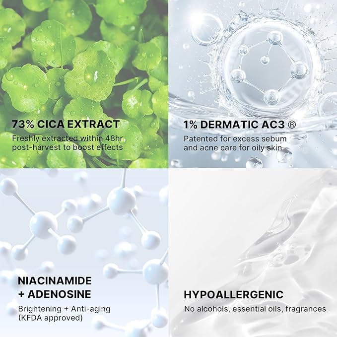 celimax The Real Cica Soothing Cream | with Fresh Cica Extract, Oil Free, Hydrating, Moisturizing, Calming, Lightweight Gel Cream, 50ml