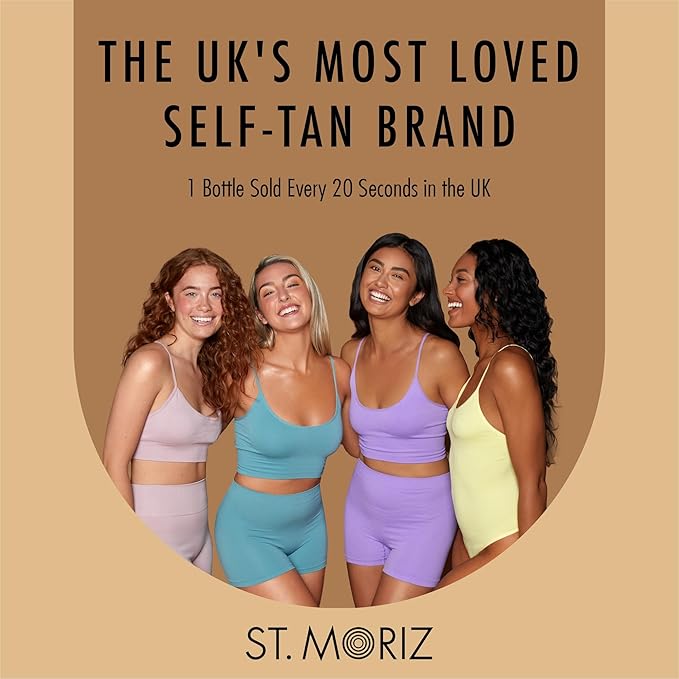 St Moriz Professional Instant Tanning Mist with Aloe Vera, Vitamin E, Fast Drying Vegan Fake Tan, Medium | 150ml
