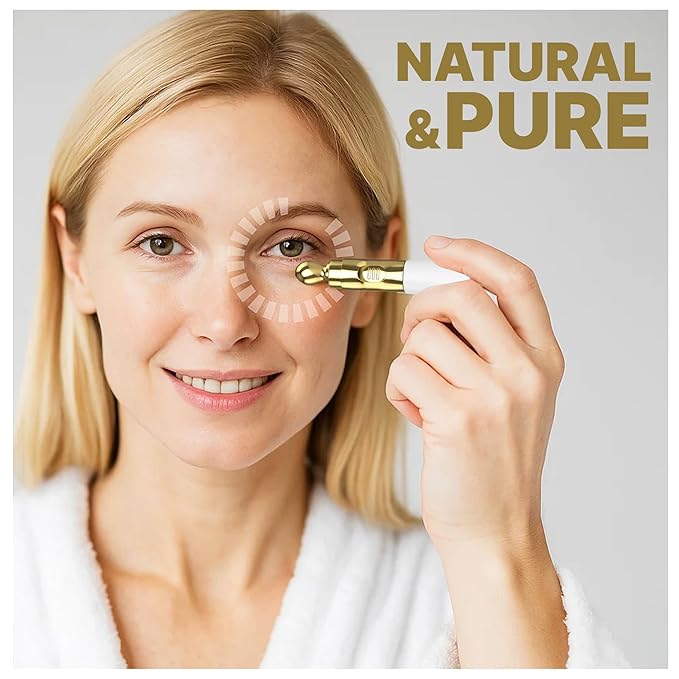 Bio Beauties Electric Massage Eye Cream Depuffing Hydration for Dark Circles & Tired Eyes, Soothing Anti-Aging Treatment for Fine Lines, Firming Eye Skincare