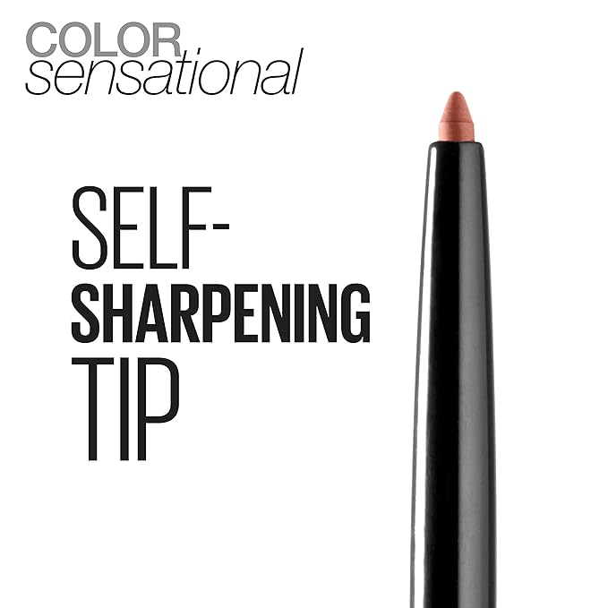 Maybelline Color Sensational Shaping Lip Liner with Self-Sharpening Tip, Beige Babe, Nude, 1 Count