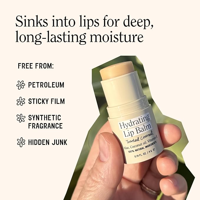 California Naturals Hydrating Lip Balm Duo, Petroleum Free, Natural, Cruelty Free, 100% Naturally Derived, All Skin Types, 0.28 Fl Oz (Pack of 2), Toasted Coconut & Summer Fig