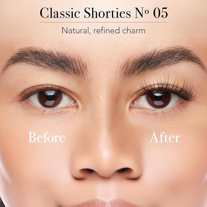 Pro Lash SoftWear Professionally Styled Lash Clusters - Seamless, Lightweight Lashes - 7-Day Cluster Eyelash Extensions - Waterproof Lashes Clusters - Single Set - Classic Shorties No. 05 Black