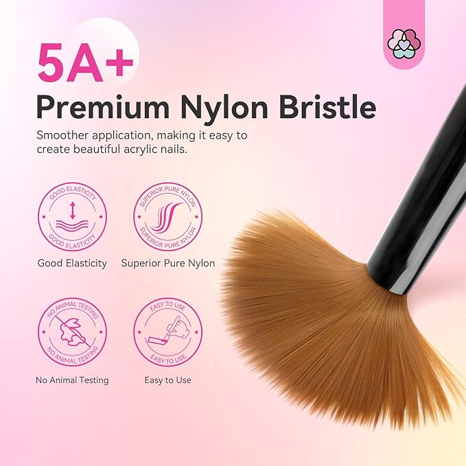 SAVILAND Acrylic Nail Brushes Set: