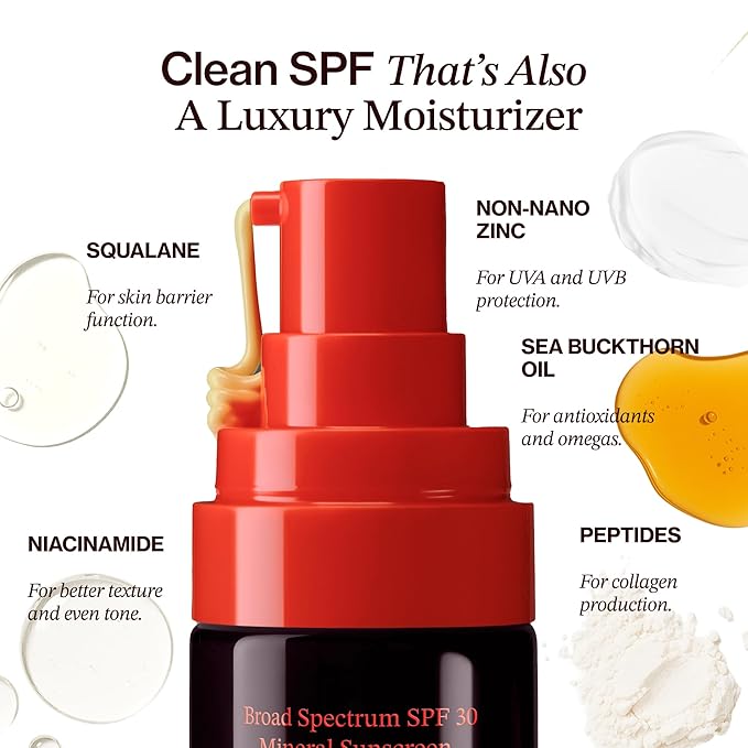 Good Weather Skin The One Daily Sun Cream SPF 30 – Hydrating Facial Sunscreen with Zinc, Niacinamide, Squalane & Sea Buckthorn | Mineral Daily Sun Protection for Face & Neck, Sensitive Skin Safe, 1 oz