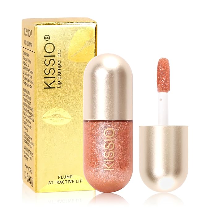 KISSIO Lip Plumper,Color Lip Plumper Gloss,Lip