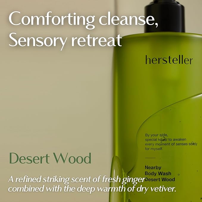 Hersteller Nearby Scented Vegan Body Wash 10.1 fl oz Moisturizing Soothing Cleanser for Dry Skin Desert Wood