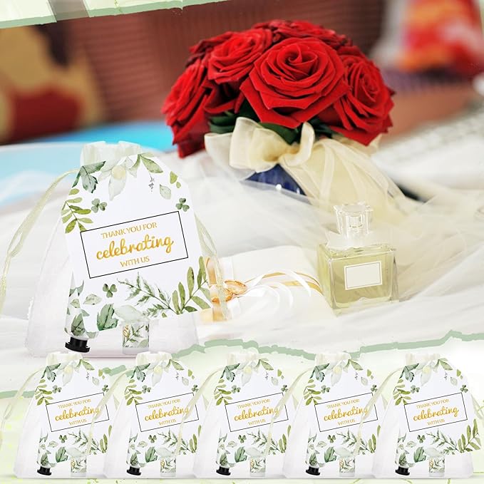 25 Set Wedding Lip Balms and Wedding(Greenery)