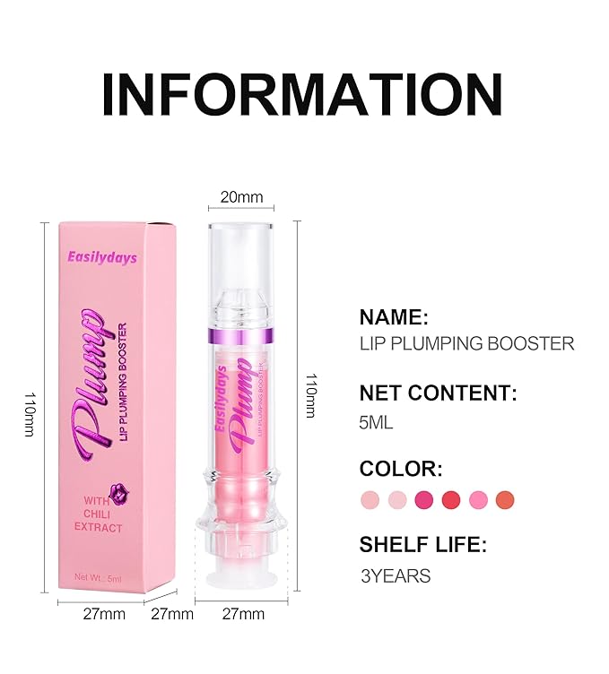 Lip Plumping Booster, Spicy Lip Lipstick, Girls