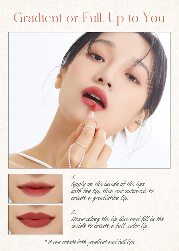 I'M MEME Color Key Ring Velvet Lip Tint - 06 Berry Pink | Long Lasting Lip Stain, Matte Finish, Smooth Texture, Kbeauty, Cute Korean Makeup, Compact, Portable Keychain, Travel-Friendly, Gift, 2.8g