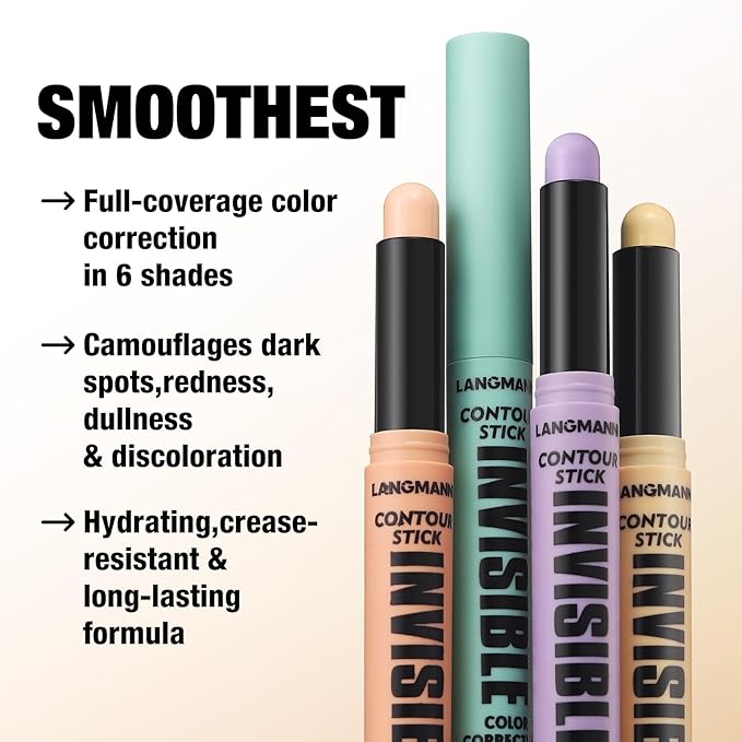 Contour Stick Corrects Skin Tone Bronzer Waterproof Sweat Concealer Yellow