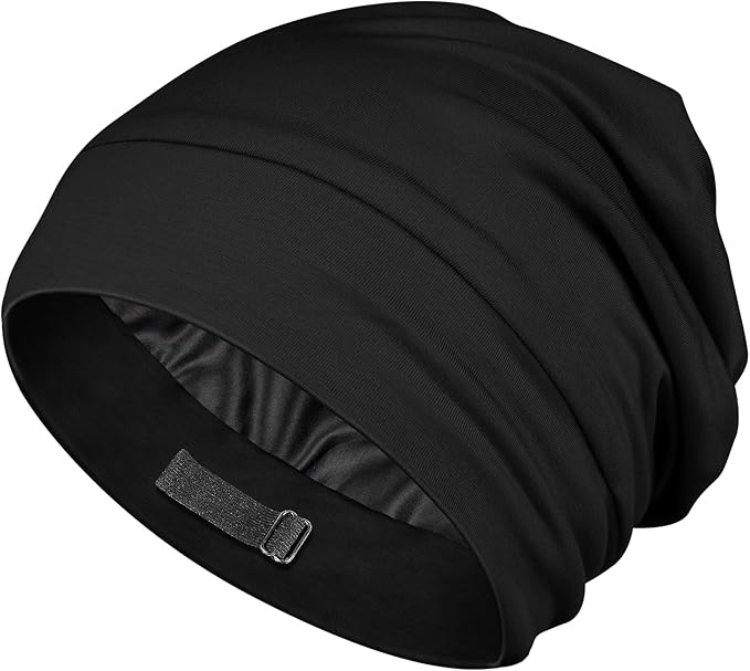OLESILK Silk Baby Bonnet 6-12 Months: 100% Mulberry Silk & Modal, Anti-Frizz for Curly Hair, Adjustable Fit Growing Toddler