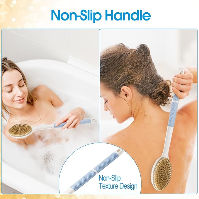 Back scrubber anti slip for