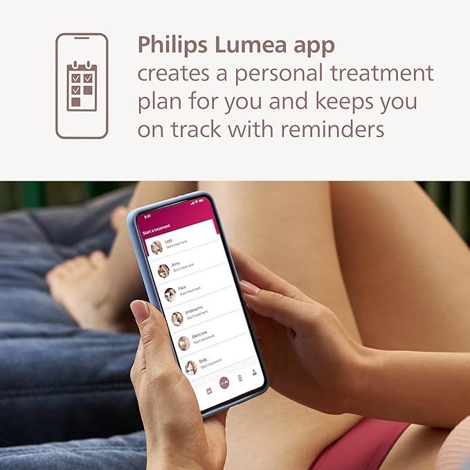 Philips Lumea 8000 Series IPL Hair Removal Device, Personal Permanent at Home Laser Hair Reduction, for Women & Men, SenseIQ Technology, 2 Attachments for Body & Face, BRI932/03
