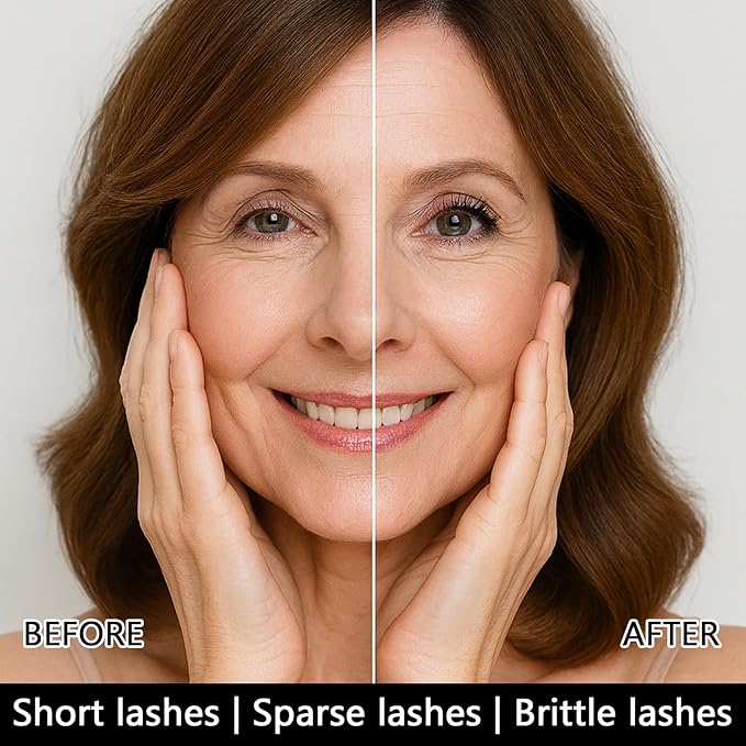 Mascara for Older Women 60 Plus, Volumizing & Lengthening Tubing Mascara for Mature Lashes, Smudge-Proof, Long-Wear, Hypoallergenic Black Mascara, Easy to Remove
