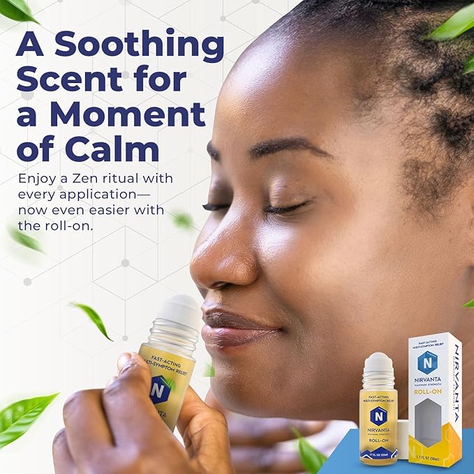 Natural Nerve Comfort Roll-On Oil 1.7oz – Fast-Absorbing with Rosehip, Frankincense and Myrrh - Support for Neck, Back & Joints – Lightweight and Non-Greasy
