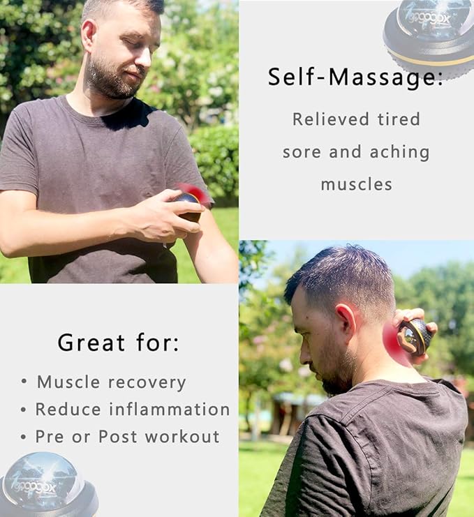 Cryosphere Cryo Ball Cold Massage Roller Ball, 60mm Ice Roller for Sore Muscle Relief - Plantar Fasciitis Deep Tissue Massager, Cold Therapy Non Electric Hand Held Foot Hip Leg Massage Ball Roller