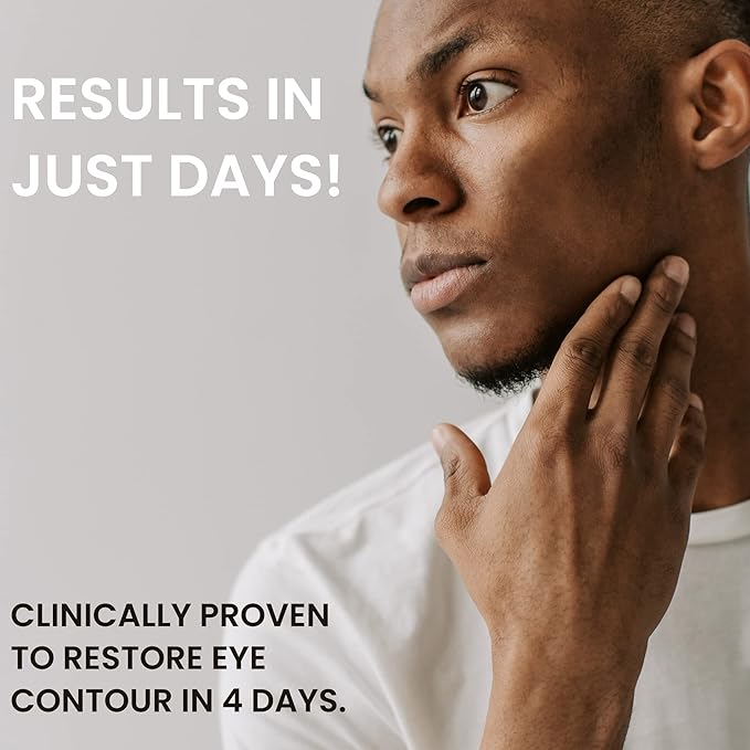 natural outcome Man Skin Eye Cream for Men - Restore & Defend Anti Aging Eye Cream with Peptides, Avocado Oil and Rice Proteins