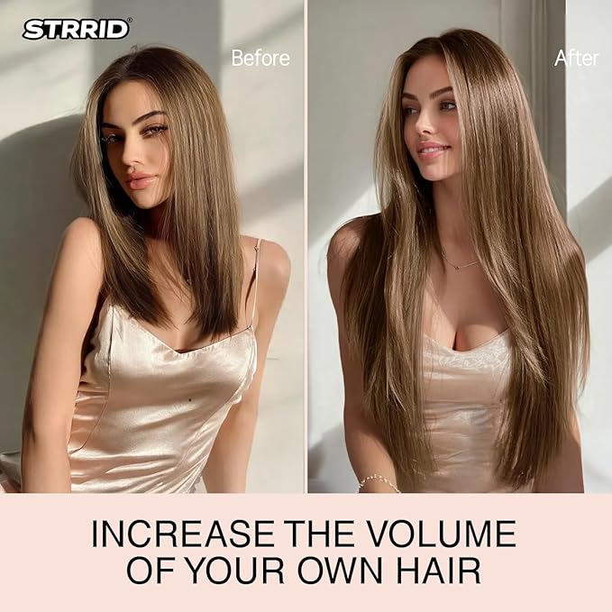 Clip in Hair Extensions Straight 26 Inch Long Invisible Synthetic Extension 5PCS Thick Fake Heat Resistant Clips on Hairpieces for Women Weddings Party Daily Use Golden Copper 8.1 Oz