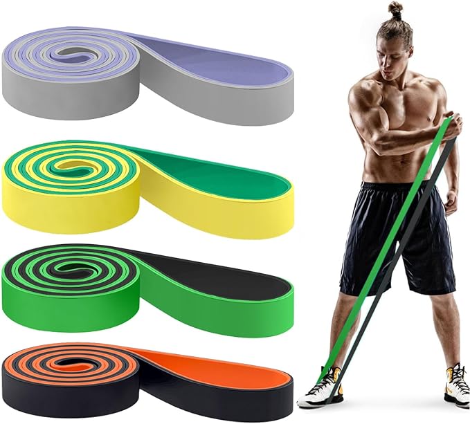 Pull Up Bands, Resistance Bands, Pull Up Assistance Bands Set for Men & Women, Exercise Workout Bands for Working Out, Body Stretching, Physical Therapy, Muscle Training