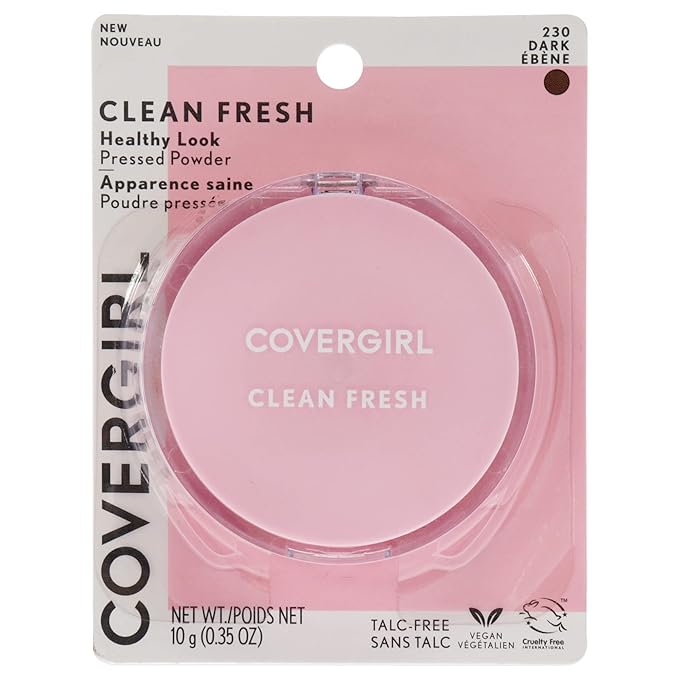 COVERGIRL Clean Fresh Pressed Powder, Dark, 0.35 Oz 0.35 Oz