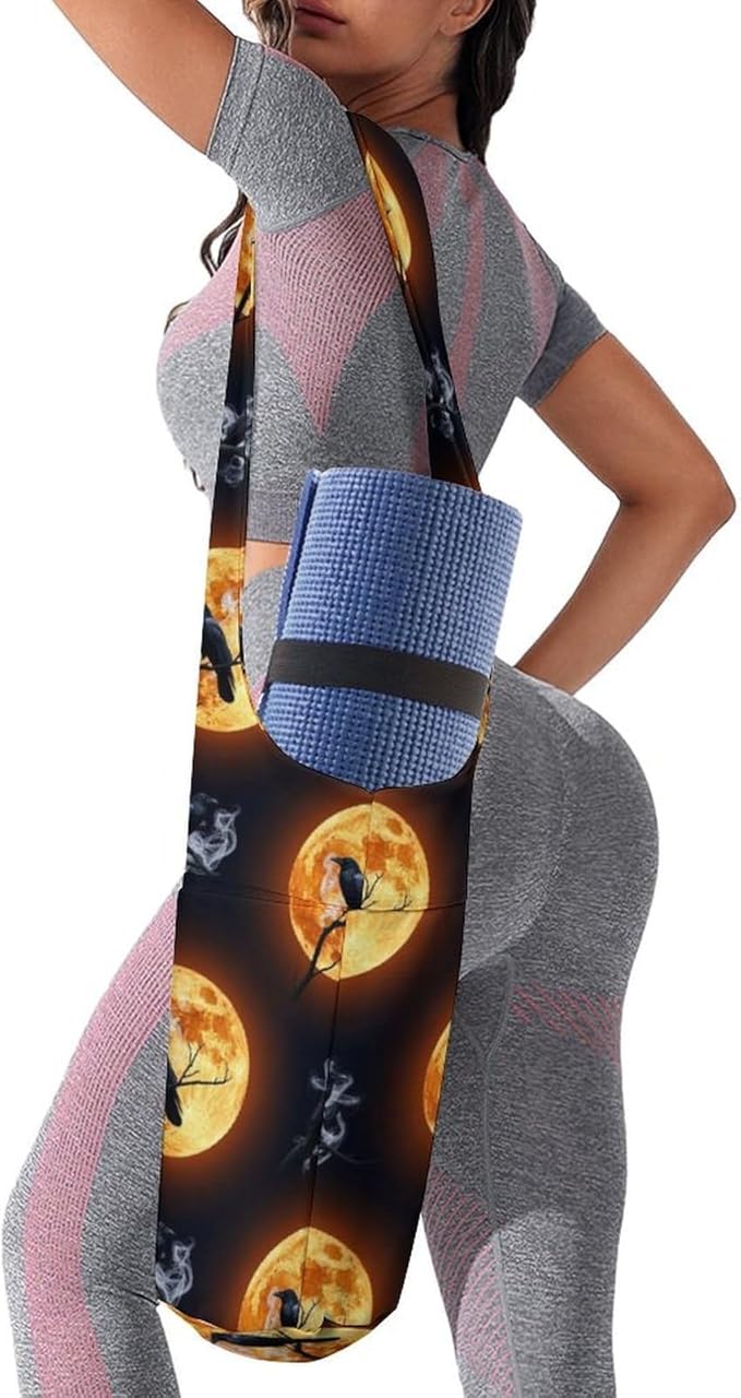Portable Single Shoulder Yoga Mat Bag Carrier with Pocket Spacious Storage for Yoga Gym Fitness