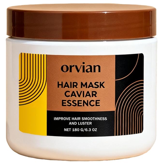 Orvian Caviar Hair Mask - Deep Repair & Replenishing Moisture Masque for Dry, Coarse, Damaged Hair