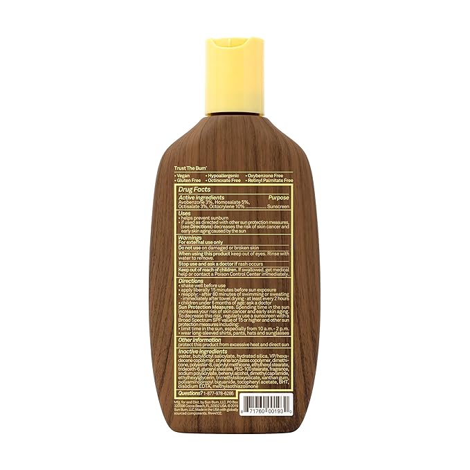 Sun Bum Sunscreen Lotion, SPF 30 | Original Scent | Vitamin E | Hawaii Compliant | 8 oz Pack of 2
