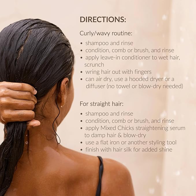 Mixed Chicks Detangling Deep Conditioner - Softens, Moisturizes & Detangles Straight or Curly Hair, 33 fl.oz