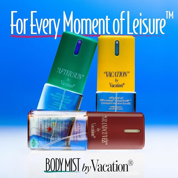 VACATION Body Mist Collector’s Set, Perfumed Body Mist Spray Trio for Women & Men, Coconut, Aloe, Argan, Beach Summer Fragrance Bundle, Layer with Eau de Toilette, Travel Size 3 x 3 fl oz