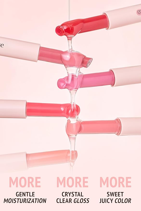 self beauty Veganize Collagen Lip Glass Balm - Hydrating Lip w/Hyaluronic Acid - Vegan Korean Lip Balm Moisturizing Lip Care – Lip Gloss Repair for Dry Cracked Lips 0.06 oz (#8 Dried Rose)