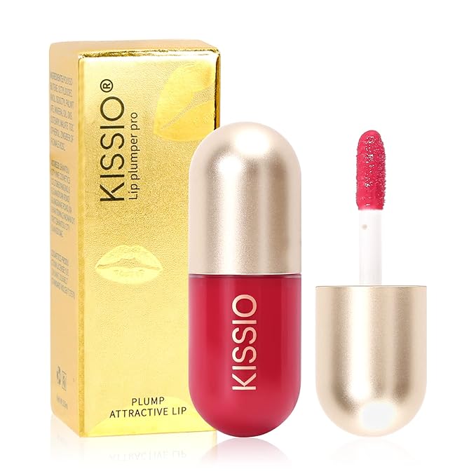 KISSIO Lip Plumper,Color Lip Plumper Gloss,Lip