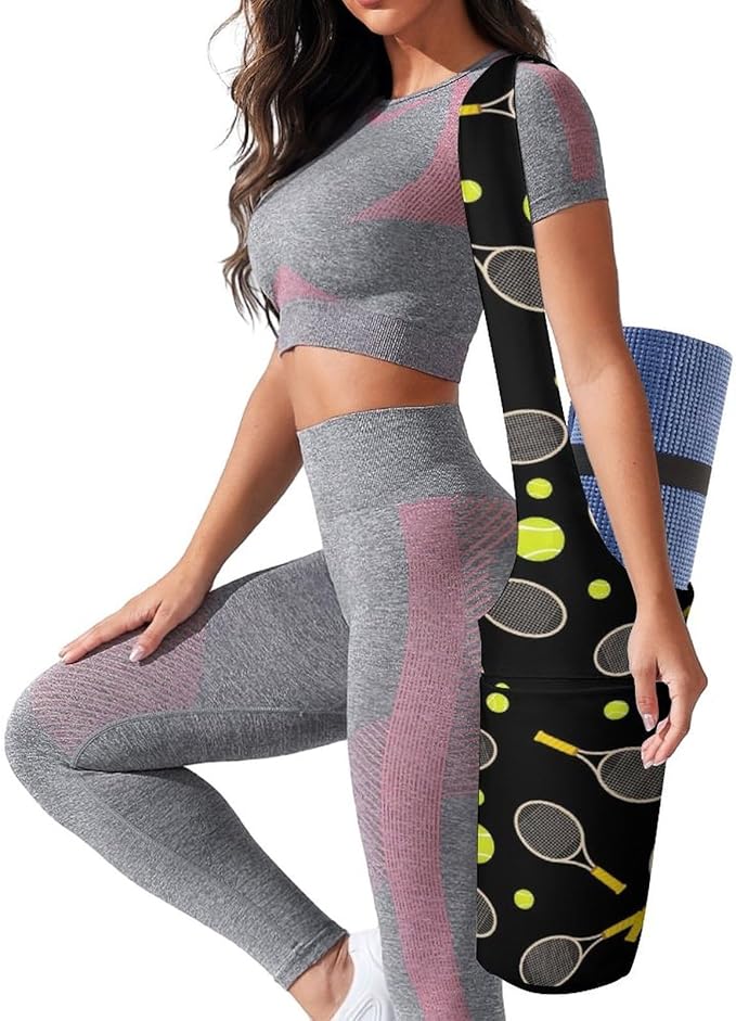 Stylish Yoga Mat Bag for Women Exercise Mat Holder with Shoulder Strap Yoga Mats Totes Sports Storage Bag
