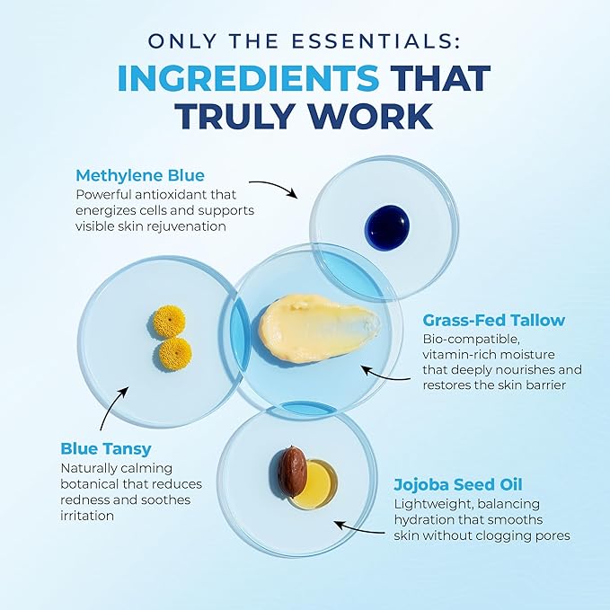 BP Life Tallow Moisturizer with Blue Tansy, Manuka Honey, Candelilla, Jojoba, and Cocoa Seed Butter