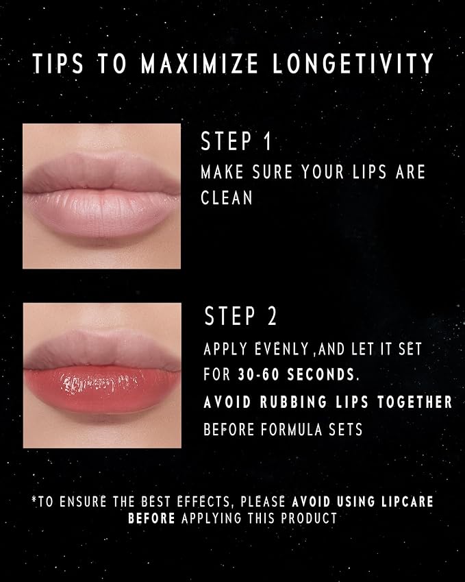 Stellar Dust Lip Stain 04 Cherrion, Transfer-Proof & Smudge-Proof Lip Gloss, Cherry Pink Tinted Glossy Finish, High-Pigment Vibrant, Hydrating Lightweight Long-Lasting Lip Makeup for Women