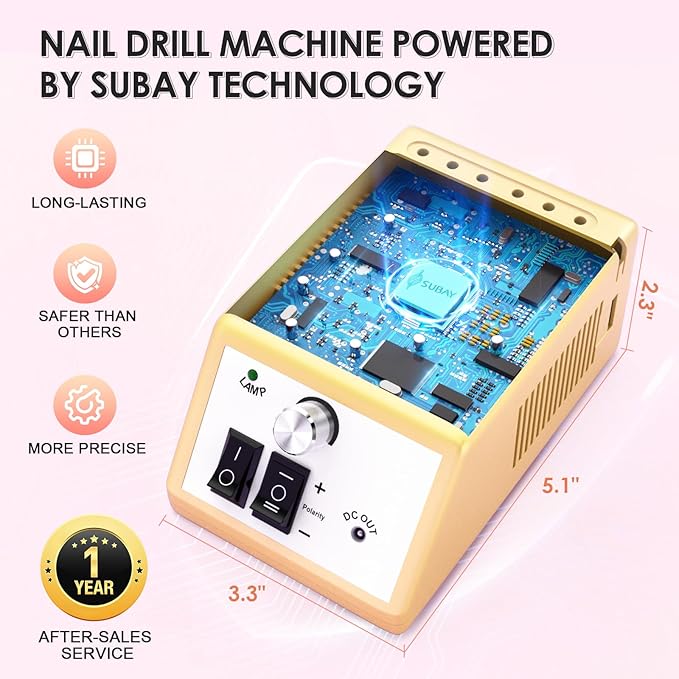 Subay professional electric nail drill