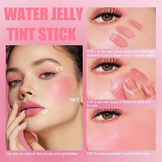Milk Cooling Water Jelly Tint, Makeup Lip Tint Cooling