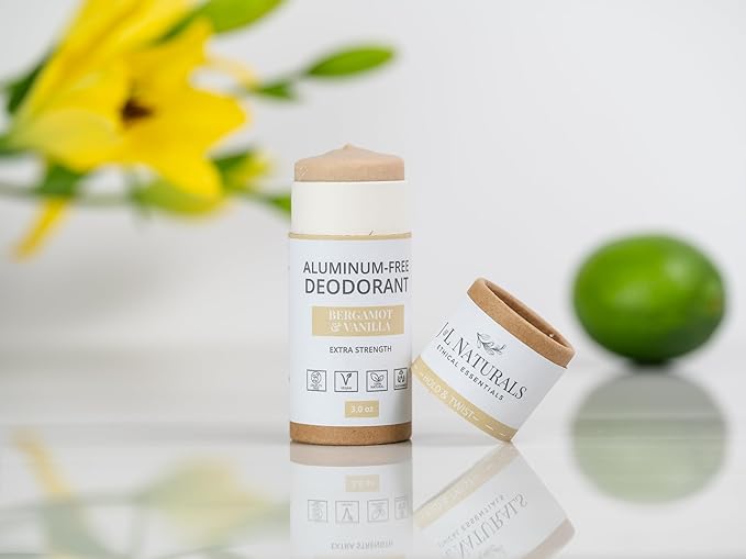 J&L Naturals Aluminum Free Deodorant for Men & Women | 100% Natural Ingredients With Coconut Oil, Shea Butter, & Essential Oils | Sustainable, Eco-Friendly (Floral & Fruity, 3.0 Oz (Pack of 4))