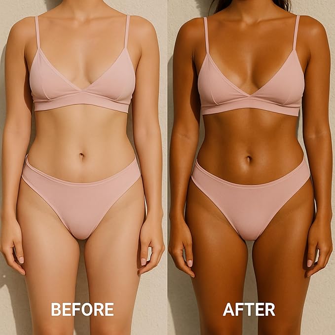SunFX Summer's Secret Instant Self-Tanning Bronzing Spray, Medium-Dark, 8oz (200g) – Streak-Free Natural Glow, Fast-Drying, Long-Lasting Tan (4 Pack)