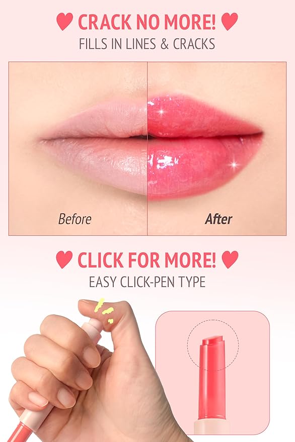 SELF BEAUTY Veganize Collagen Lip Glass Balm - Hydrating Lip w/Hyaluronic Acid - Vegan Korean Lip Balm Moisturizing Lip Care – Lip Gloss Repair for Dry Cracked Lips 0.06 oz (#11 Aurora Glitz)