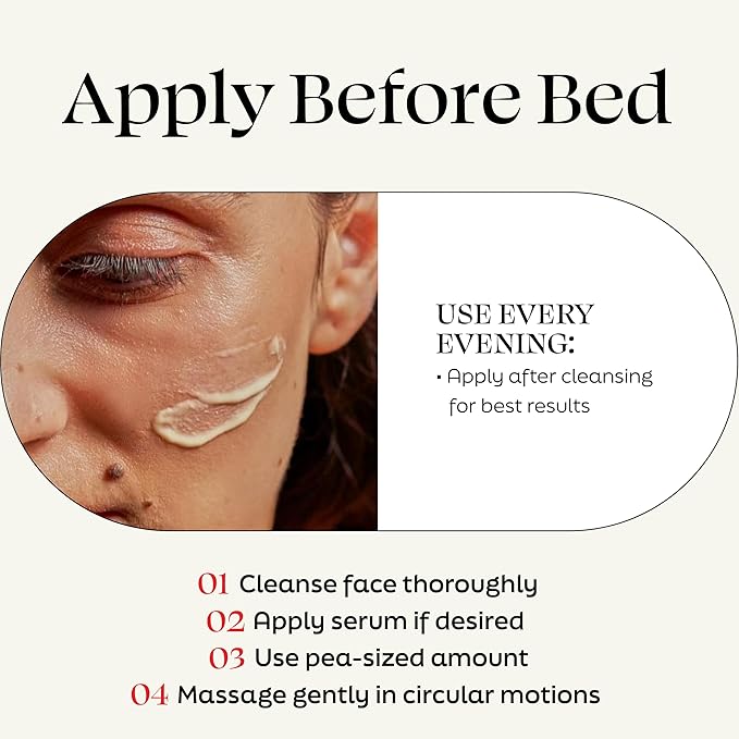 Kiyomi Skin Night Cream Intense - Overnight Face Cream with 5-ALA, Resveratrol, Ceramides, Peptides - Anti-Aging Facial Moisturizer for Fine Lines, Wrinkles, Skin Barrier - German Made - 1.7 Fl Oz