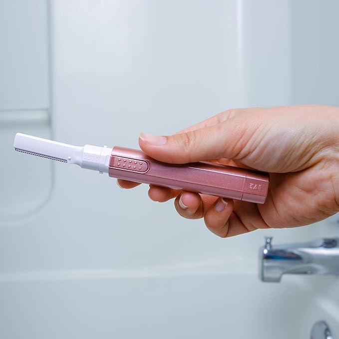 About Face Sonic Beauty Wand - Electric Facial Hair Remover and Bonus Eyebrow Shaper, Ideal for Shaving, Exfoliating and Brow Shaping, Epilator for Men & Women