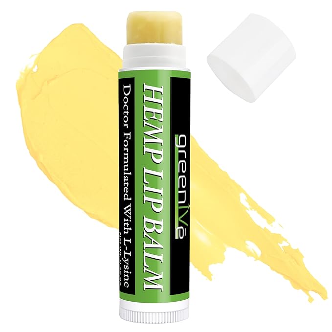 GreenIVe Hemp Lip Balm, Vegan, Omegas Hydrating
