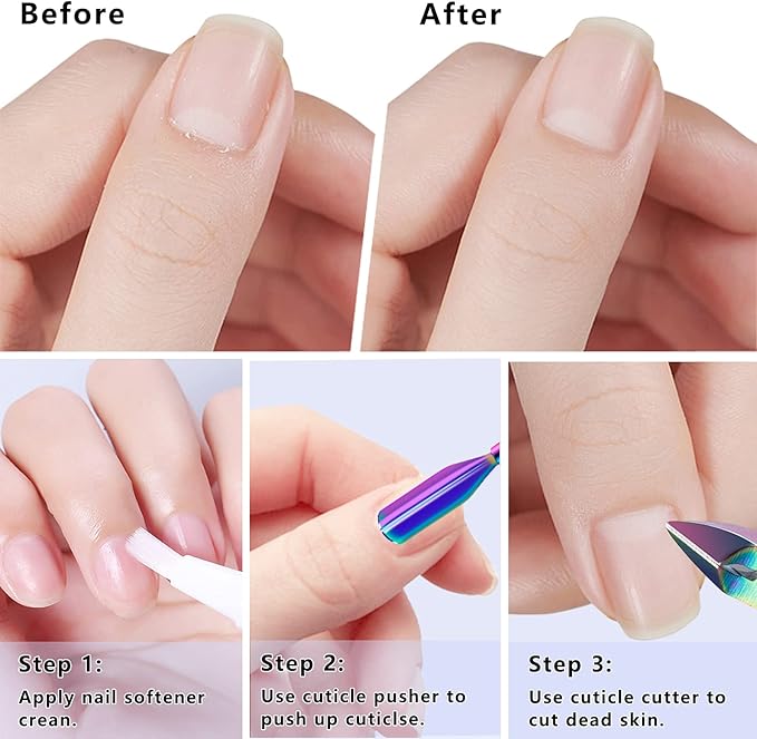 Cuticle trimmer with cuticle pusher