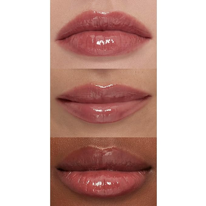 e.l.f. Lip Plumping Gloss, High-Shine Liquid Lip Color, Creates Fuller Lips & A Plumper Pout, Moisturizing Formula, Vegan & Cruelty-Free, Praline