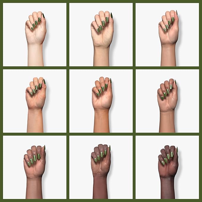 Double Rhythm 15ML Gel Polish Pure Sheer Same Color Same Bottle Soak Off Gel Polish Art Manicure Salon DIY at Home for Women (Green-A1244)