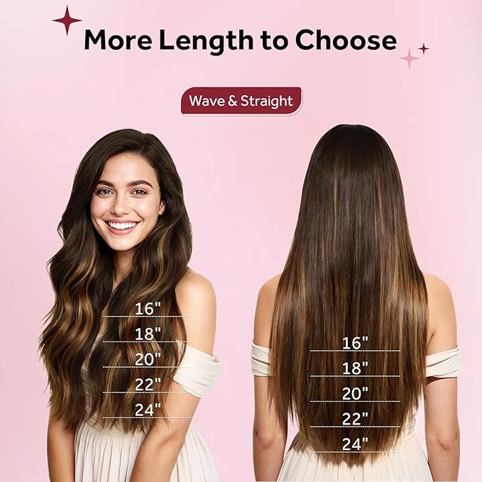 Clip in Hair Extensions Real Human Hair, Silky Remy Hair Extensions Clip Ins, Salon Quality Straight Human Hair for Women, Dark Brown to Chestnut Brown #2TP6/2 22Inch 120G 7PCS