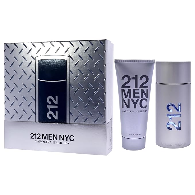 Carolina Herrera 212 NYC by Carolina Herrera for Women - 2 Pc Gift Set 3.4oz EDT Spray, 3.4oz After Shave Gel